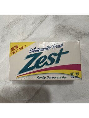 Zest Whitewater Fresh Deodorant Soap 3.2 Oz Bars SEALED 1992 Vintage